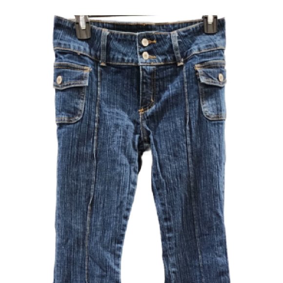 Brandy Melville Agatha Jeans one size  Distressed Blue - Picture 3 of 6